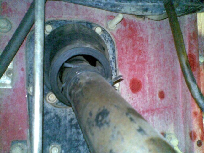 Leaking up through the Steering Column