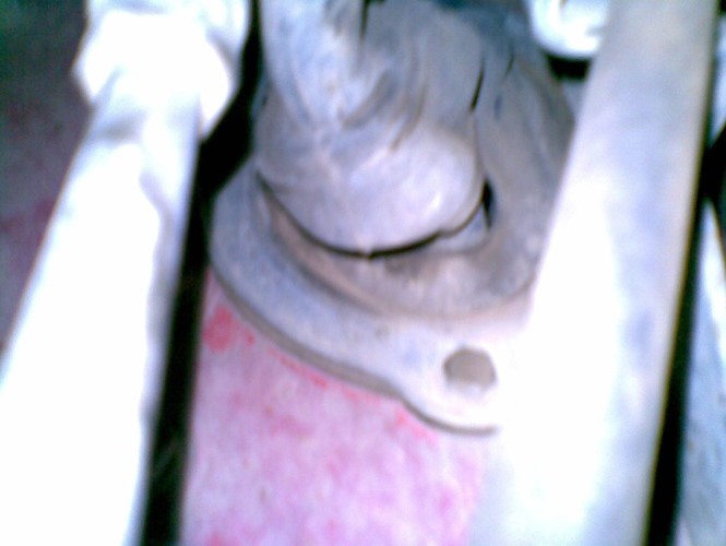 The boot over the clutch linkages had holes